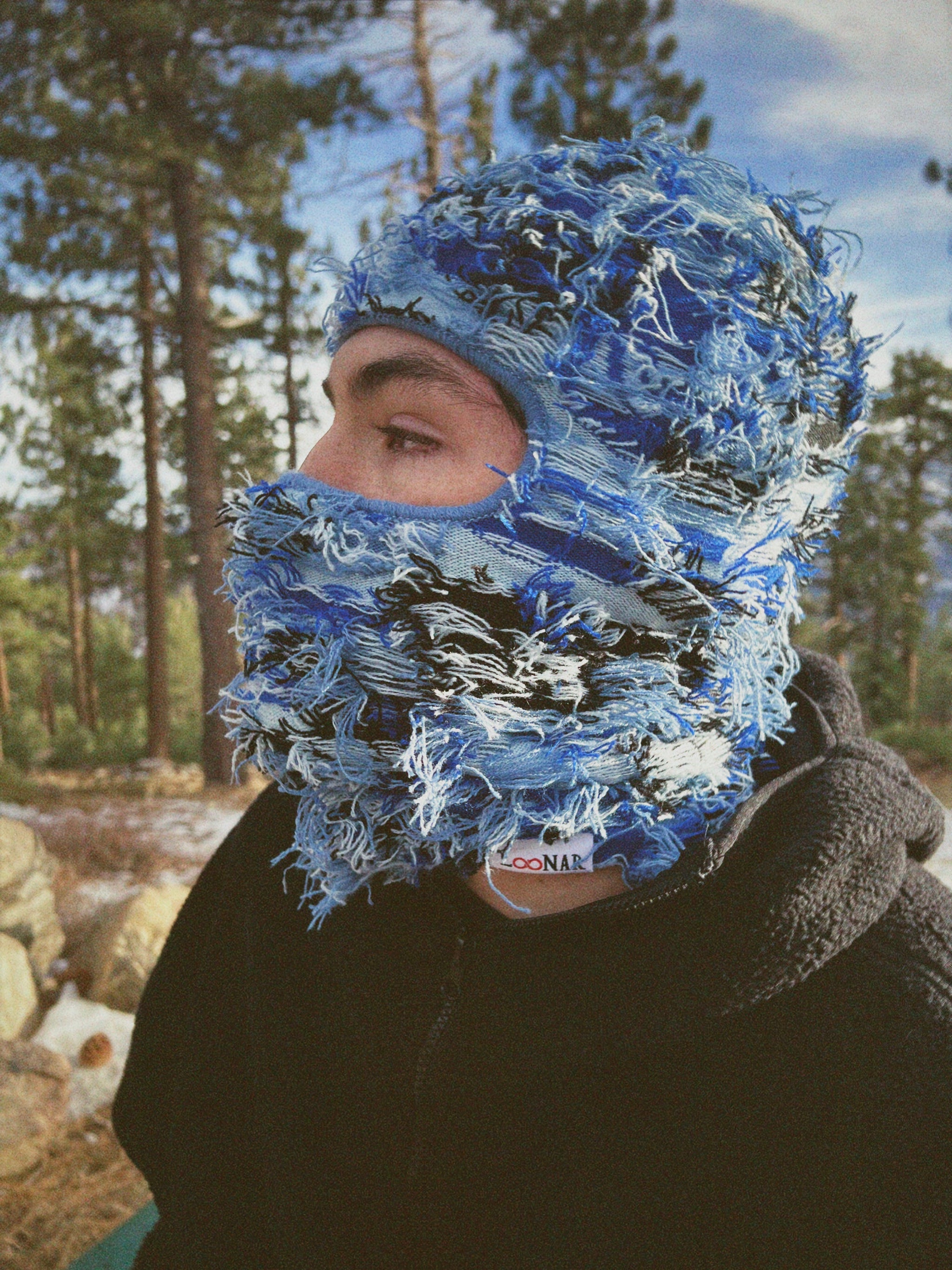 BLUE DISTRESSED BALACLAVA